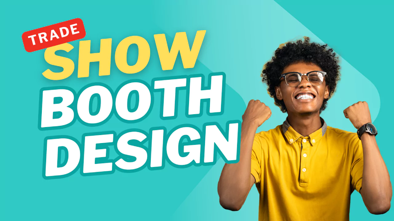 Custom booth setup by a trade show booth design company in USA at a busy exhibition hall.